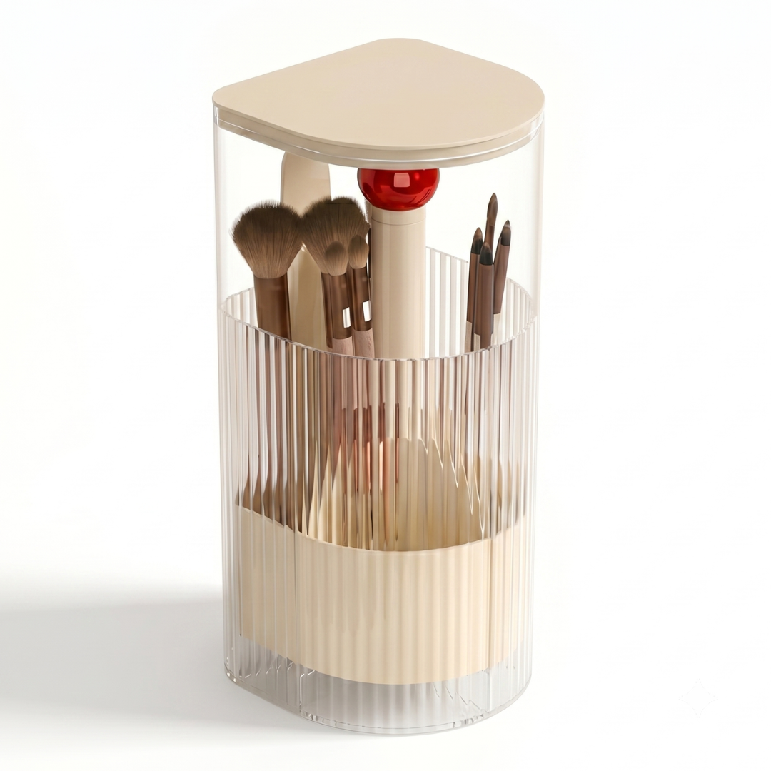 Organizador de brochas con elevación automática